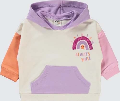 Kız Bebek Sweatshirt 6-18 Ay Lila