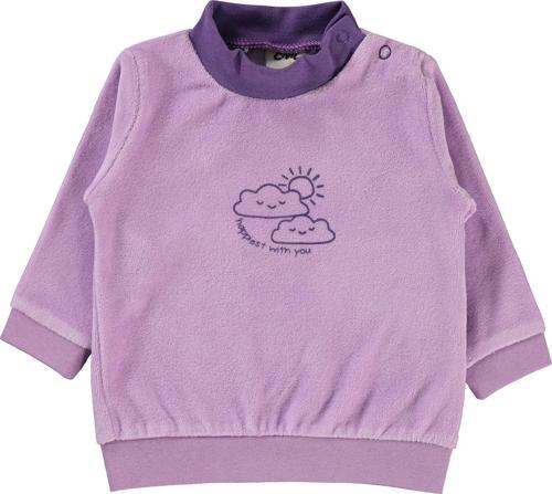 Kız Bebek Sweatshirt 6-18 Ay Lila