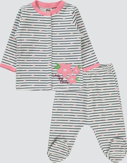 Kız Bebek Pijama Takımı 1-6 Ay Pembe