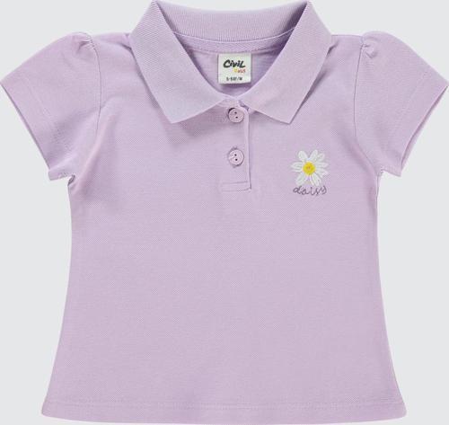 Kız Bebek Tişört 6-18 Ay Lila