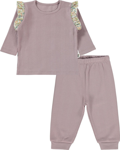 Kız Bebek Takım 6-18 Ay Soft Lila