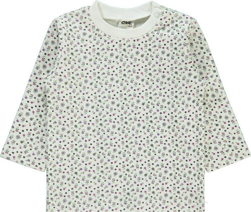 Kız Bebek Sweatshirt 6-18 Ay Ekru