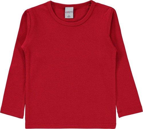 Kız Çocuk Sweatshirt 1-4 Yaş Açık Kırmızı