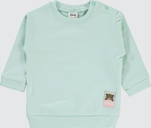 Kız Bebek Sweatshirt 6-18 Ay Mint