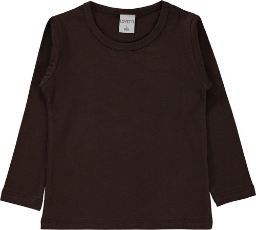 Kız Çocuk Sweatshirt 1-4 Yaş Kahverengi