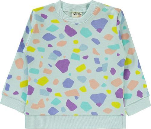 Kız Bebek Sweatshirt 6-18 Ay Mint
