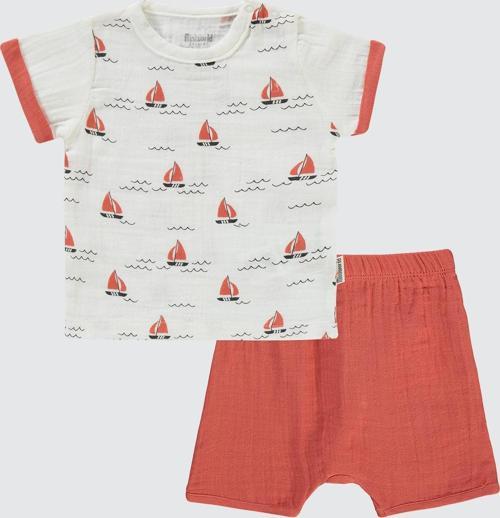 Erkek Bebek Şortlu Takım 6-18 Ay Tarçın