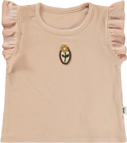Kız Bebek Tişört 6-18 Ay Pudra