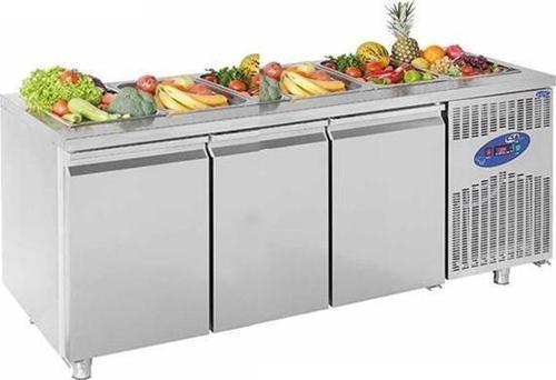 CSA Karacasan  474 Lt Üç Kapılı 700'Lük Havuzlu Saladbar Buzdolabı(430 Çelik)
