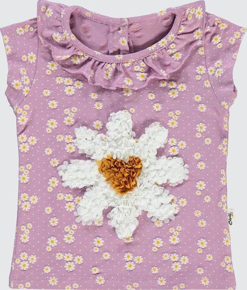 Kız Bebek Tişört 6-18 Ay  Lila