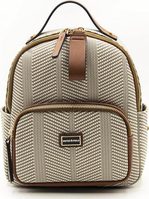 Kadın  1130-44437 SİLVER POLO SIRT ÇANTASI M132 BEJ-MAT TABA