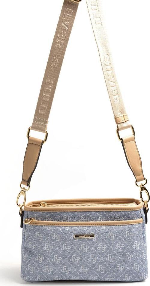Kadın Çapraz Çanta 1184-46572 SILVER POLO ÇAPRAZ BAYAN ÇANTASI M178 MAVİ-MAT TEN