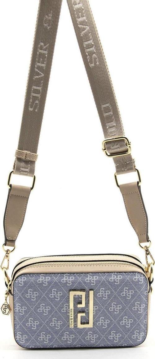 Kadın Çapraz Çanta 1078-44570 SILVER POLO ÇAPRAZ BAYAN ÇANTASI M178 MAVİ-MAT TEN