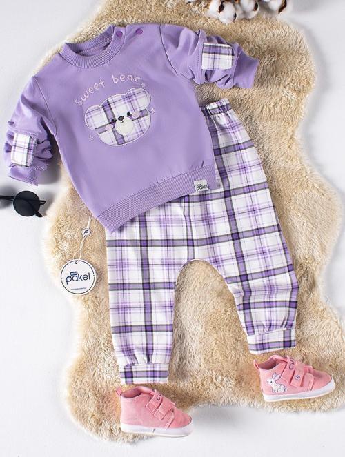 Kız Bebek 2'li Takım 6-12 Ay Lila
