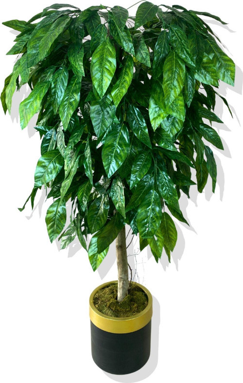 Yapay Yeşil Ceviz Ağacı 180 Cm Gold Kemerli 30X30 Saksı