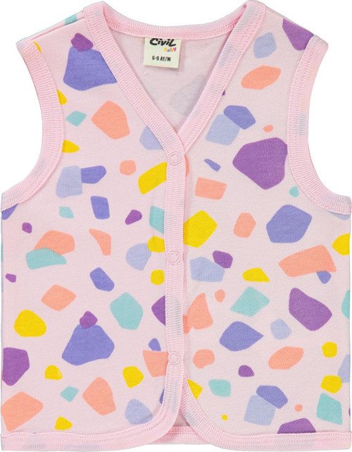 Kız Bebek Yelek 6-18 Ay Pembe