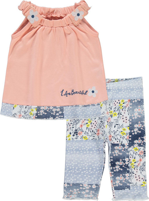 Kız Bebek Takım 3-12 Ay Somon