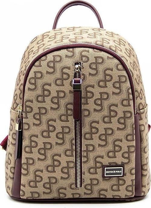 Kadın  901-41098 SIRT ÇANTASI M169 KOYU BEJ-NOVA BORDO