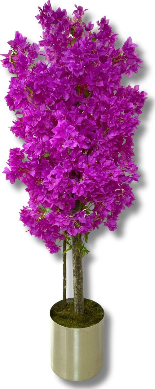 Mor Begonvil 140 Cm Yapay Ağaç 20X20 Metal Saksı