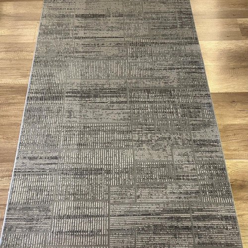 Aria 1107 Antrasit Modern Yıkanabilir Halı