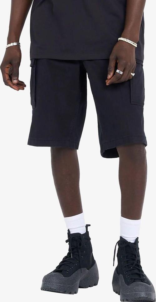 Twill Erkek Siyah Kargo Şort Tb0A5U1B0011