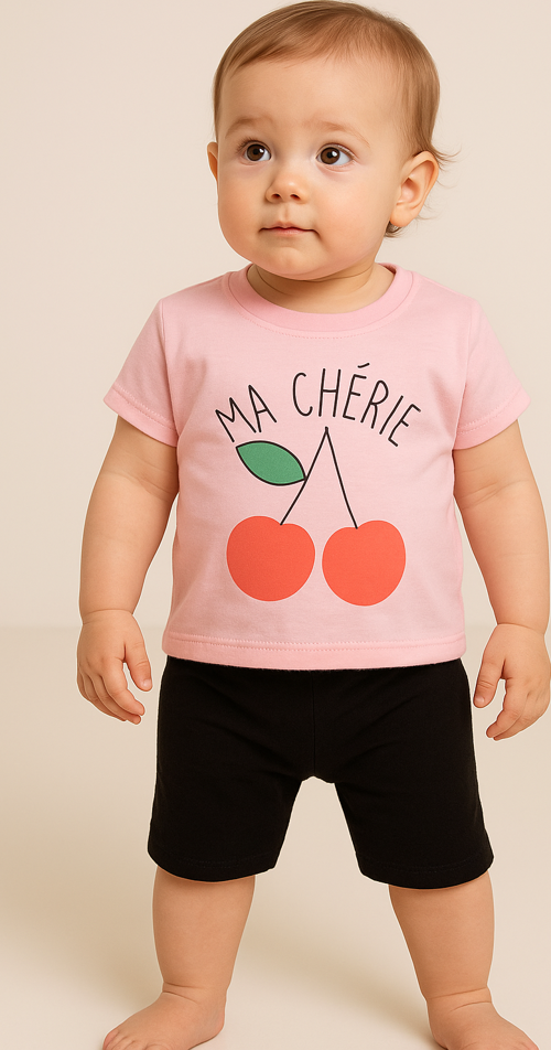 MA CHERIE 2 Lİ KIZ BEBEK TAKIM 4971
