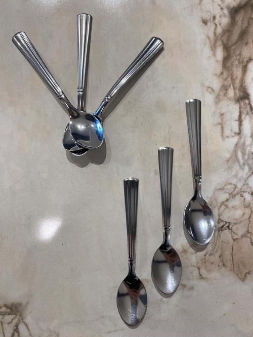 6 Adet Paslanmaz Çelik Lüx Çay Kaşığı