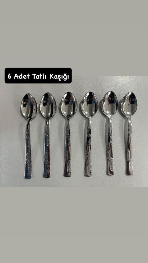 Tatlı Kaşık 6 Lı 1,5 Ml Kalın