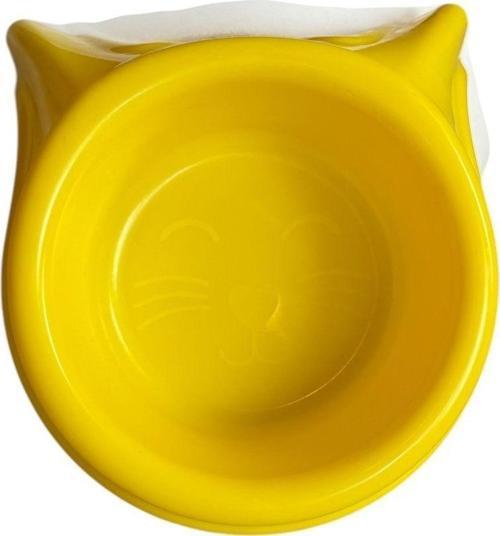 Plastik Kedi Kulaklı Mama Ve Su Kabı 400 Ml