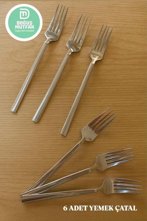 Yemek Çatal 6 Lı 2 Ml Paslanmaz Çelik Çubuk Model