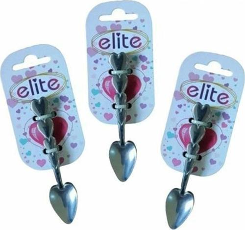 Elite Çay Kaşığı Kalpli 6lı 3 Paket Paslanmaz Çelik