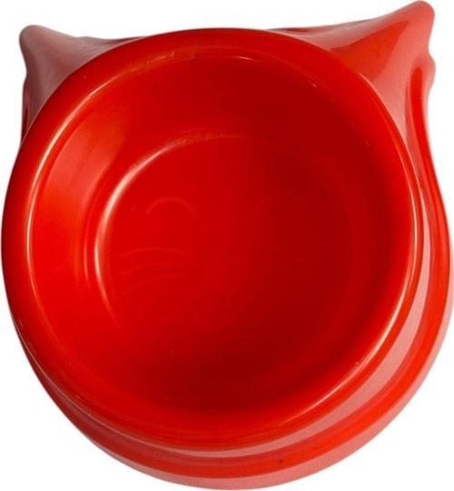 Plastik Kedi Kulaklı Mama Ve Su Kabı 400 Ml
