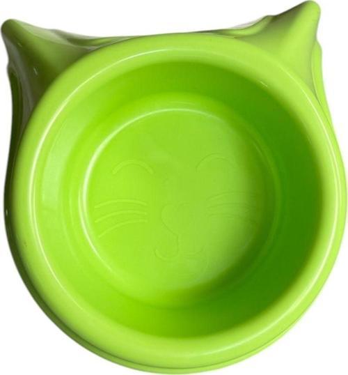 Plastik Kedi Kulaklı Mama Ve Su Kabı 400 Ml