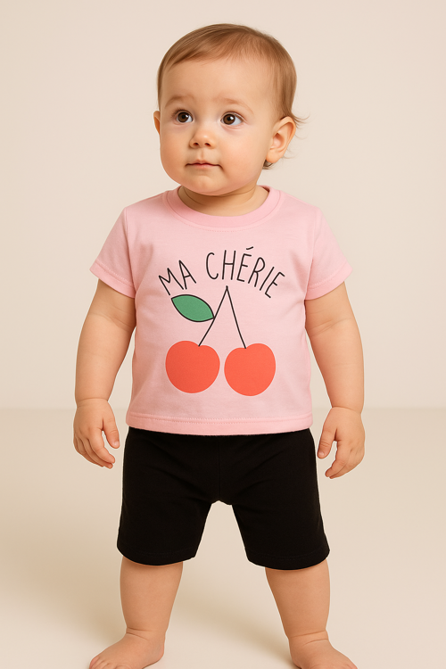 MA CHERIE 2 Lİ KIZ BEBEK TAKIM 4971