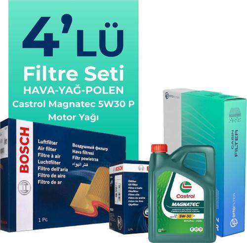 Toyota Proace 1.5 Dizel Filtre Bakım Seti Castrol Motor Yağlı (2018-2025) 4 Lü