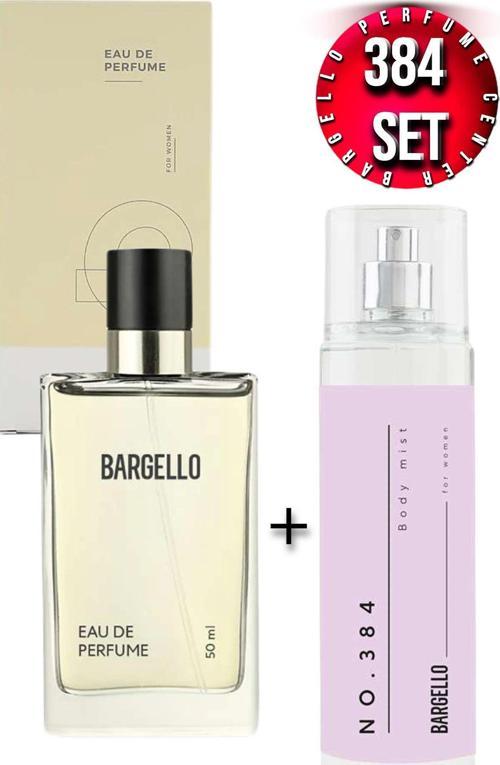 384 Kadın Parfüm 50 Ml EDP + Bargello 384 Vücut Spreyi 210 Ml