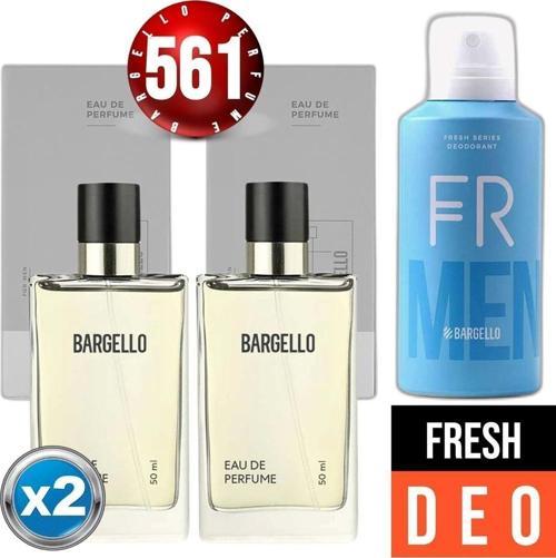 561x2(2ADET) Fresh 50 ml Edp Fresh Erkek Deodorant 150 ml