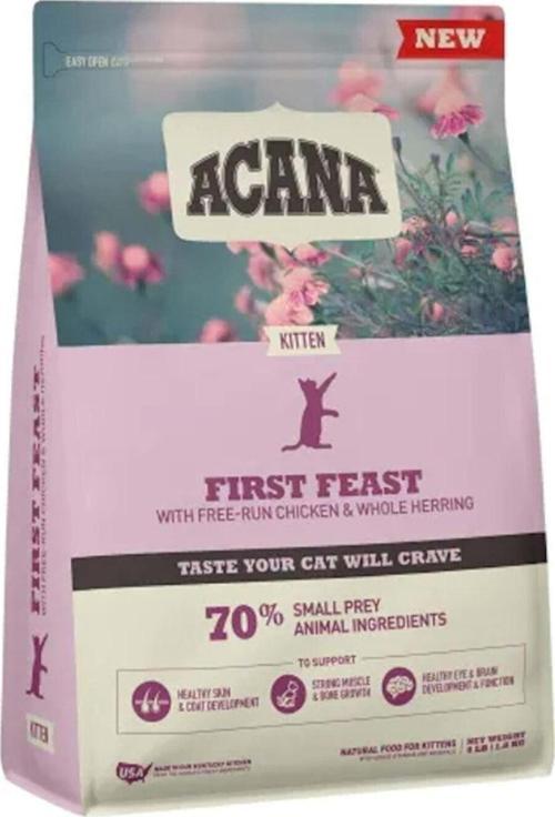 First Feast Kitten Tahılsız Tavuklu Ve Ringa Balıklı 1.8 Kg Yavru Kuru Kedi Maması