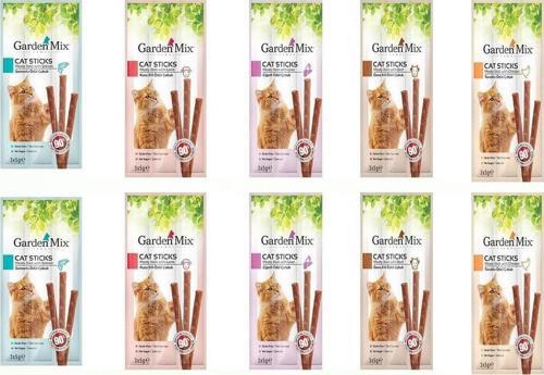Karışık Kedi Ödül Sticks X 10 Adet