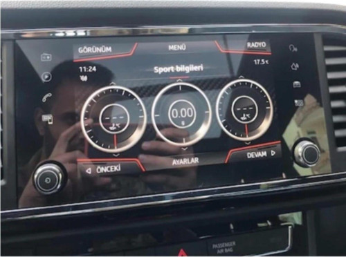 Seat Ateca 8 Inç Navigasyo Ekran Koruyucu 9H Ekran Koruyucu