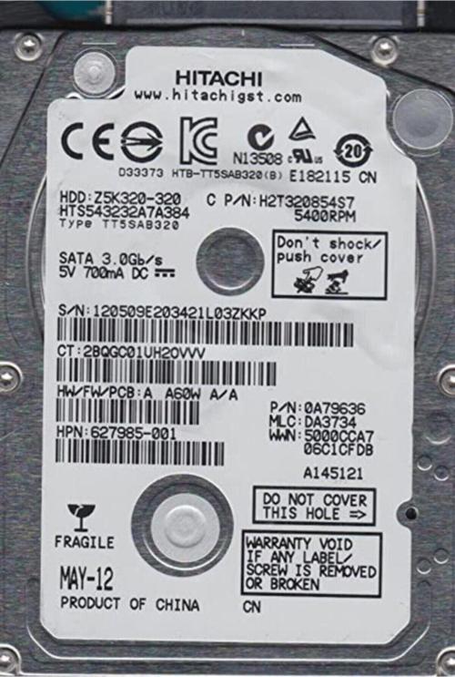 Hıtachı Travelstar Z5K320 Hts543232A7A384 2.5" 320 Gb Sata Hdd