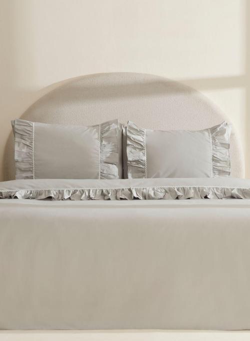 Viento %100 Pamuk Çift Kişilik Nevresim Takımı Gri