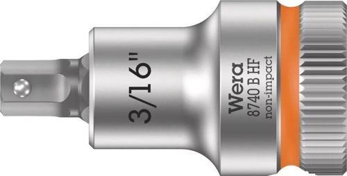8740 B HF Altıgen Uçlu Zyklop Lokma Bits, 3/8" Soketli, Tutma Fonksiyonlu, 3/16" x 35 mm