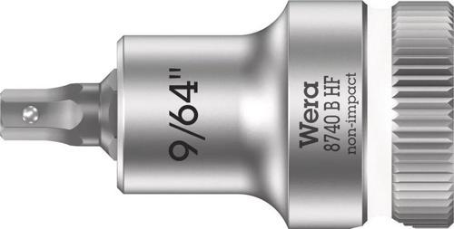 8740 B HF Altıgen Uçlu Zyklop Lokma Bits, 3/8" Soketli, Tutma Fonksiyonlu, 9/64" x 35 mm