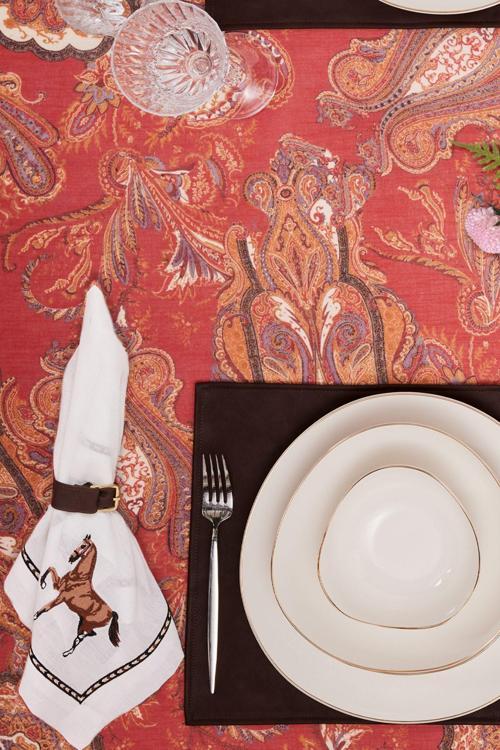 Leather 13 Parça Masa Örtüsü Seti