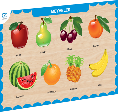 CAAHS-3206 CA GAMES AHŞAP MEYVELER BUL-TAK
