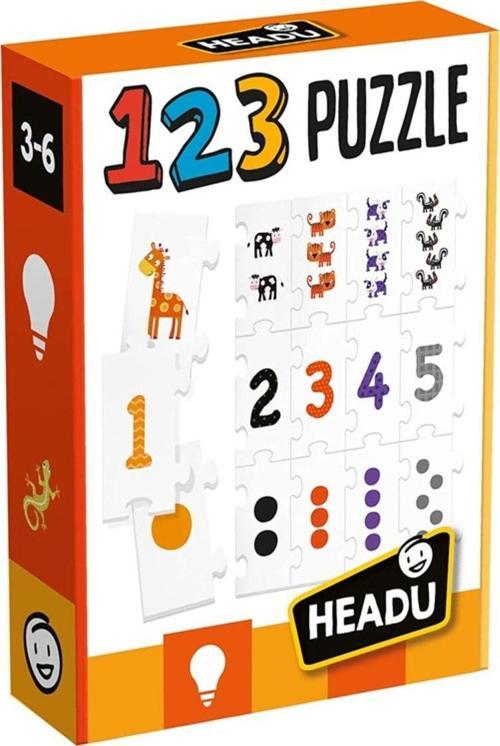 123 Puzzle Rakamları Ve Saymayı Öğreten Eğitici Puzzle