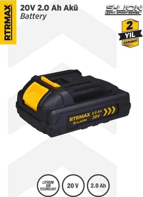 RTS5002 Smart-Lion 20V Akü Yedek Batarya 2.0 Ah