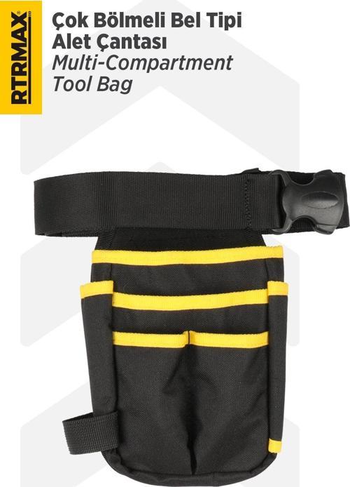 RTX0901 Çok Bölmeli Bel Tipi Alet Çantası