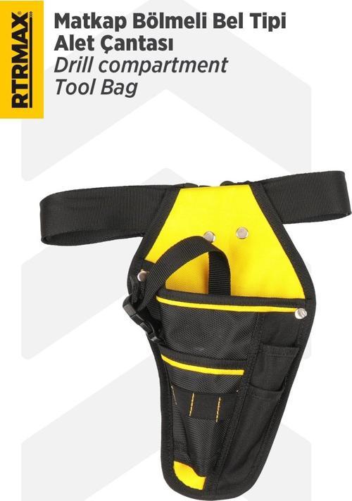 RTX0902 Bel Tipi Matkap Bölmeli Alet Çantası